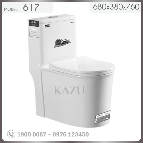bồn cầu khối kazu 617