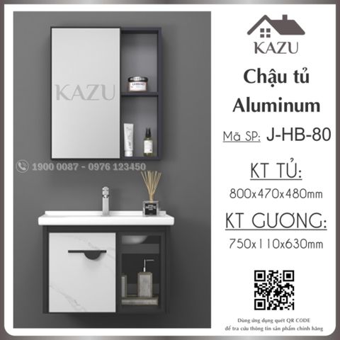 Chậu tủ Kazu Alumium J-HB-80