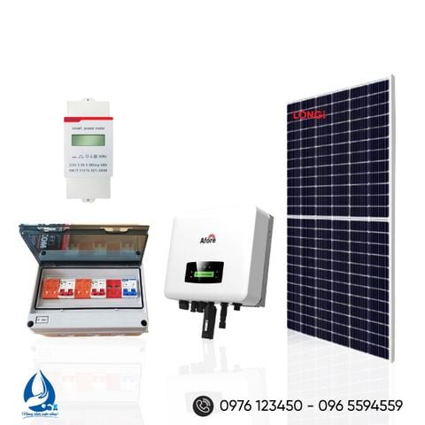 Hệ thống điện năng lượng mặt trời bám tải 5KW cho gia đình có hóa đơn tiền điện từ 1,5-2,5tr