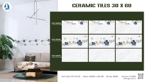 Gạch 30x60 cao cấp: SGX 36051LR - SGX 36051D - SGX 36051R