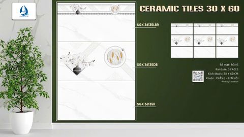 Gạch 30x60 cao cấp: SGX 36135LBR - SGX 36135DB - SGX 36135R