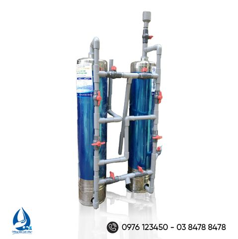 Bộ lọc nước sinh hoạt gia đình INOX D250 vôi 2-3 cột - Xử lý nước Sài Gòn Xanh