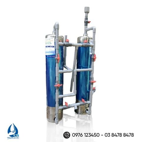 Bộ lọc nước sinh hoạt gia đình INOX D250 vôi 2-3 cột - Xử lý nước Sài Gòn Xanh