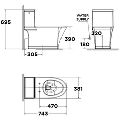 Bồn Cầu American Standard WP-2025PL nắp rửa Pristine