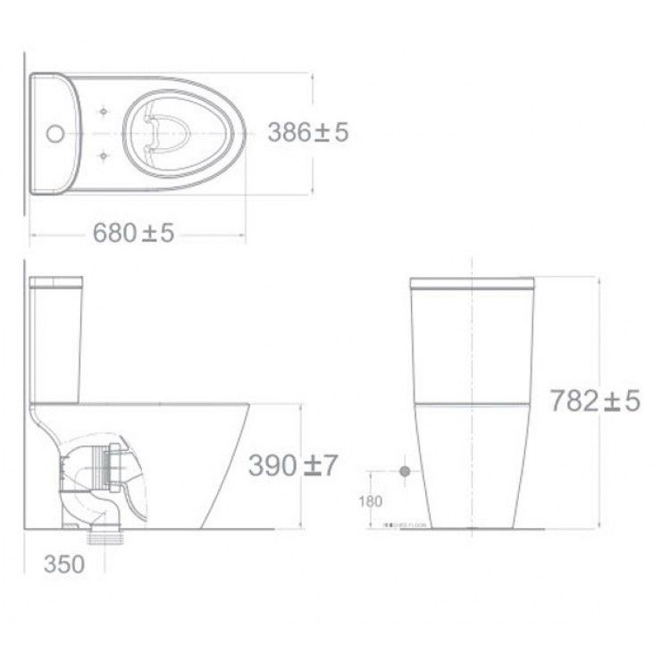 2407-WT Bộ cầu 02 khối Compact Codie