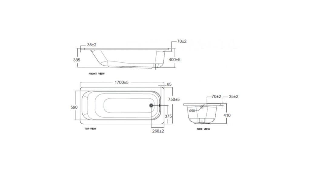 70270P-WT Bồn Tắm Active