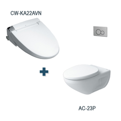 Bồn cầu treo tường nắp rửa điện tử INAX AC-23P+CW-KA22AVN