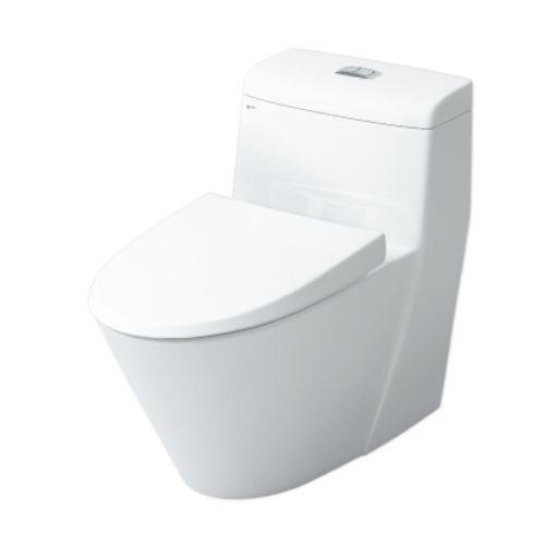 Bồn Cầu INAX AC-909VRN (AC-909VRN) Thiết kế 1 Khối với Nắp Êm Aqua Ceramic