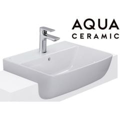 Chậu Rửa Lavabo INAX AL-345VFC 1 Lỗ Bán Âm Bàn