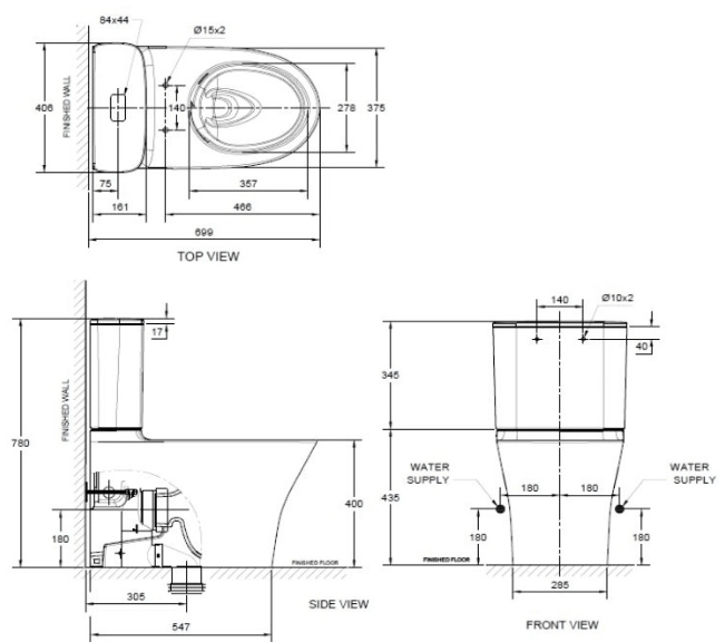 Bồn Cầu American Standard 2622-WT (WP-2622)