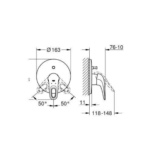 Bộ trộn sen Grohe 19506003