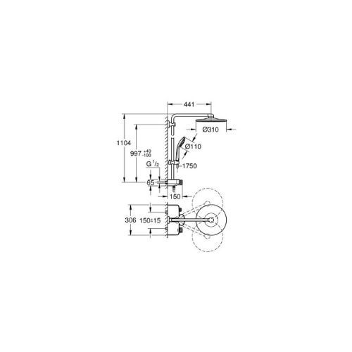 Bộ sen tắm ổn nhiệt EUPH SmartCtrl 310 26507000