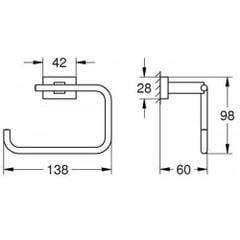 Hộp giấy toilet Grohe 40507001