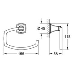 Móc giấy Grohe 40625IG0