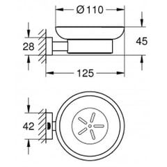 Kệ đựng xà phòng Grohe 40754001