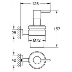 Hộp đựng xà phòng nước Grohe 40756001