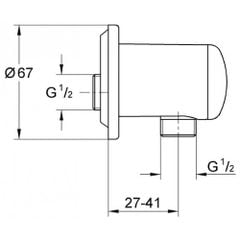 Đầu nối dây sen Relexa 28671000