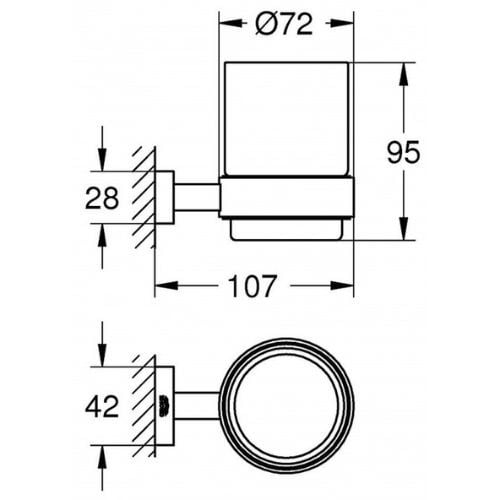 Kệ đựng ly Grohe 40755001
