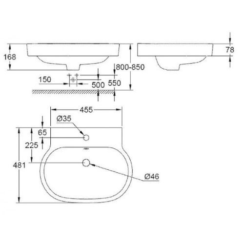 Lavabo Eurocosmo alpine-white 39291000