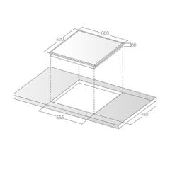 Bếp từ ba vùng nấu LCI 306 PLUS
