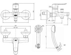 WF-0711 Vòi Sen Nóng Lạnh American Standard Neo Modern