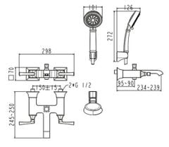 WF-1611 Vòi Sen Nóng Lạnh AMERICAN Kastello