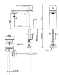 WF-1701 Vòi Lavabo American Standard Signature Nóng Lạnh
