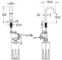 WF-8101 Vòi Lavabo American Standard Cảm Ứng Kết Hợp Vòi Xà Phòng