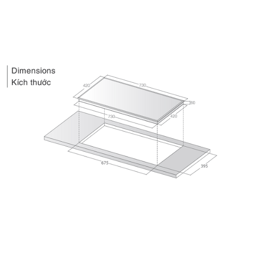 BẾP TỪ ĐÔI LORCA LCI 877