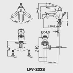 Vòi Chậu Nóng Lạnh INAX LFV-222S