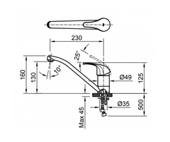 Vòi Rửa Bát INAX SFV-302S Nóng Lạnh