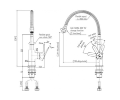 Vòi Nước Rửa Bát INAX SFV-303S Nhiệt Độ