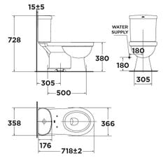 Bộ cầu American Standard Star VF-2013S với nắp rửa Slim
