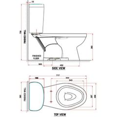 Bộ cầu American Standard Winplus VF-2398S3 & nắp Slim 3