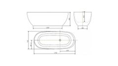 BTAS9761 Bồn Tắm Đá Đặt Sàn Zenistone