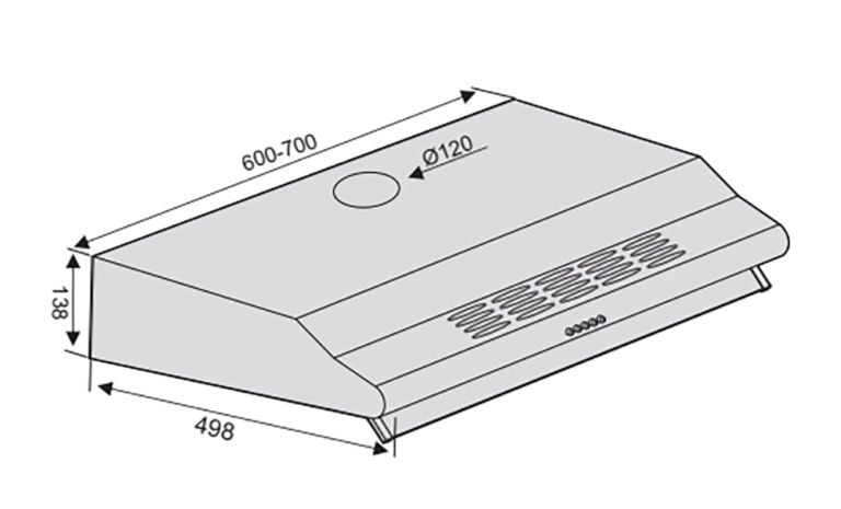 Máy hút mùi Lorca TA 3007A – 70cm
