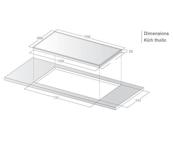 Bếp điện từ đôi – LCE 886D