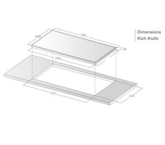 Bếp điện từ đôi – LCE 886D