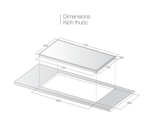 Bếp từ đôi Lorca LCI 886D