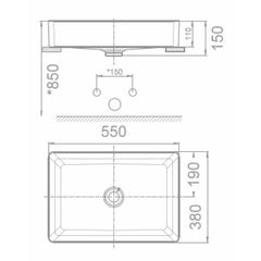 Chậu Lavabo Đặt Bàn American WP-F412 Dòng Acacia