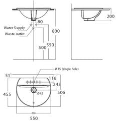 Chậu rửa đặt bàn Concept Sphere 0452-WT