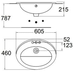 0477-WT Chậu rửa đặt bàn Ceros