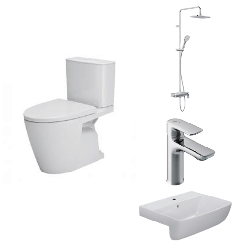 Combo INAX Trọn Bộ AC-602VN + L-345VFC + LFV-612S + BFV-615S-8C