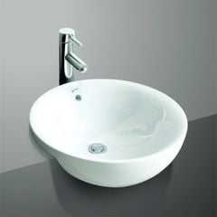 Chậu Rửa Lavabo Bán Âm Inax L-333V Hình Tròn