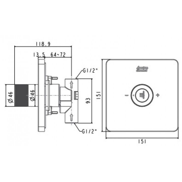 FFAS0927 Nút điều chỉnh cho thân vòi sen