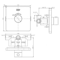 FFAS0930 Bộ trộn nhiệt độ âm tường