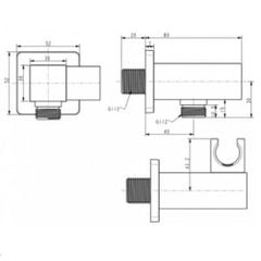 FFAS9143MB Gác Sen American Standard EasySET Vuông Màu Đen