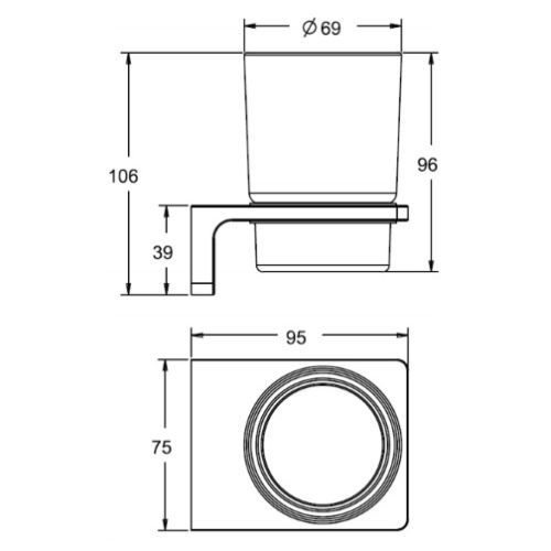 K-1384 Phụ Kiện Đựng Ly Acacia E