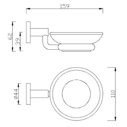 K-2801-42-N Đĩa Đựng Xà Phòng Concept