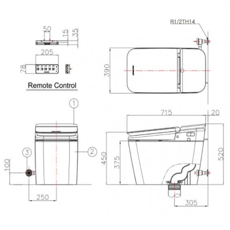 KP-8312 Bộ cầu điện tử PLAT nắp tự động